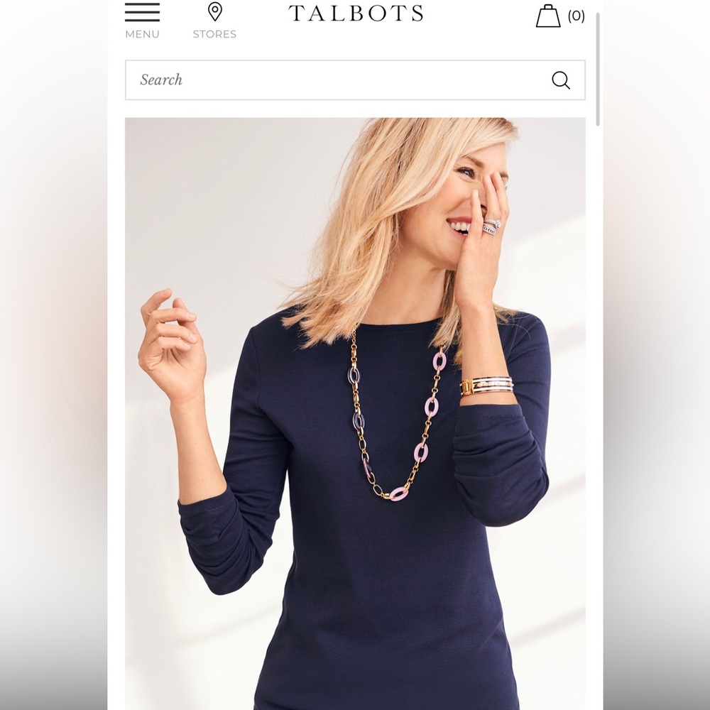 Talbots The Talbot Tee Long sleeve Size Medium